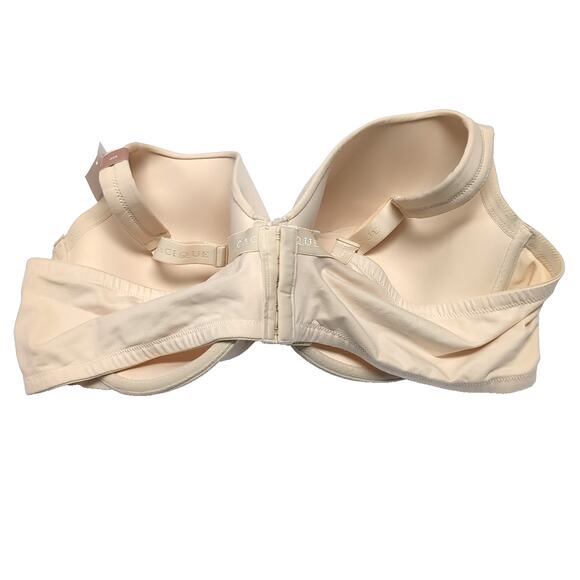 Cacique Full Coverage Bra 50D Beige Cotton Blend Underwire Lightly Lined NEW NWT - Picture 3 of 11